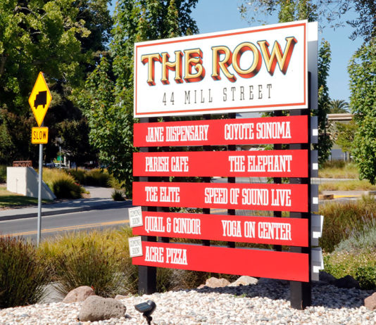 Business sign at 44 Mill St.
