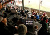 Grandstand view of baseball
