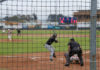 Collegiate wooden-bat baseball in Arcata.