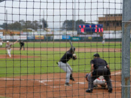 Collegiate wooden-bat baseball in Arcata.
