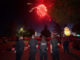 Police and fireworks