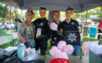 Image of police and cotton candy