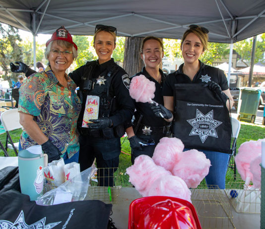 Image of police and cotton candy