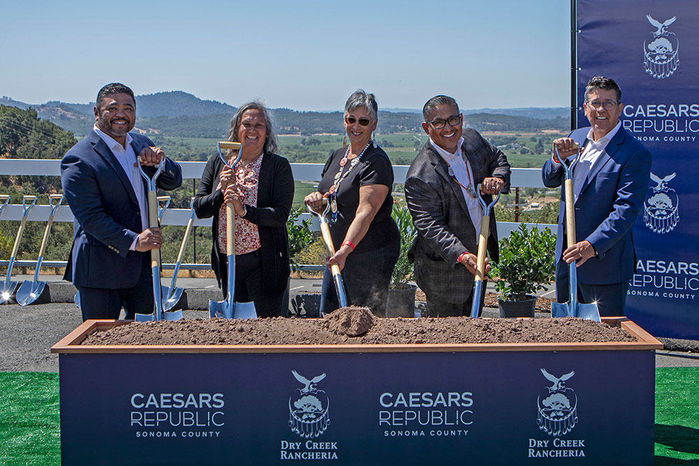 Ground breaking at River Rock