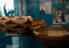 Pomo baskets in exhibit