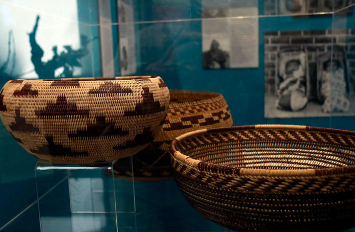 webMUSEUM-0-HBT-2534 Pomo baskets in exhibit