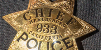 Badge of Healdsburg Police Chief