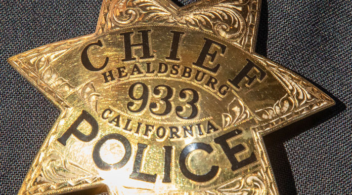 Badge of Healdsburg Police Chief