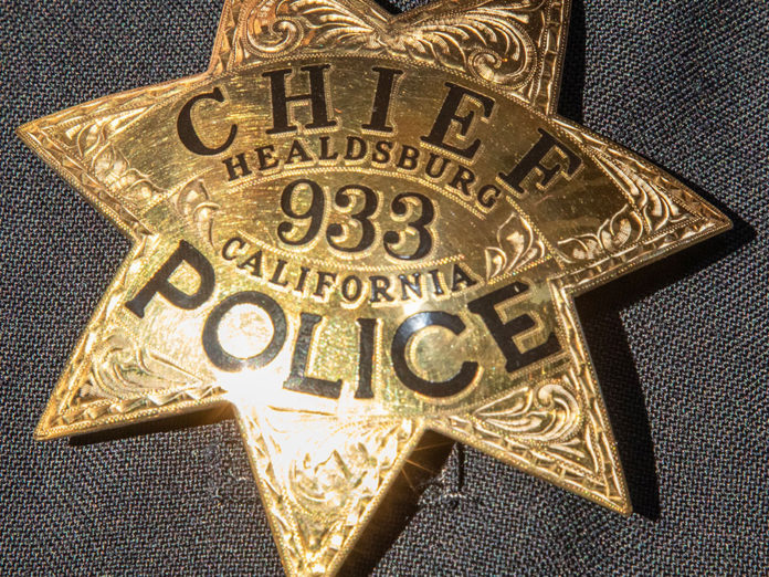 Badge of Healdsburg Police Chief