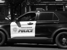 Healdsburg Policer on patrol