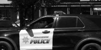 Healdsburg Policer on patrol