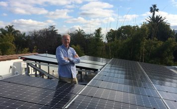 Ed Begley Jr at home in Studio City