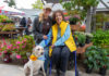 Family and companion in the Gift Horse garden