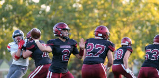 Frank Ruiz Jr. throws downfield
