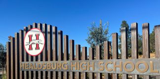 ‘Fugitive’ on the loose with high school pranks Healdsburg High School sign