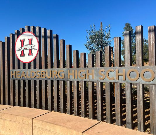 ‘Fugitive’ on the loose with high school pranks Healdsburg High School sign