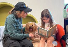 Library has programs for all ages – and then some Reading to a dog at Healdsburg Library
