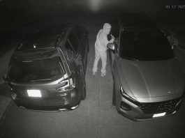 Police Log, Sept. 8-14 Surveillance camera image of car theft in progress