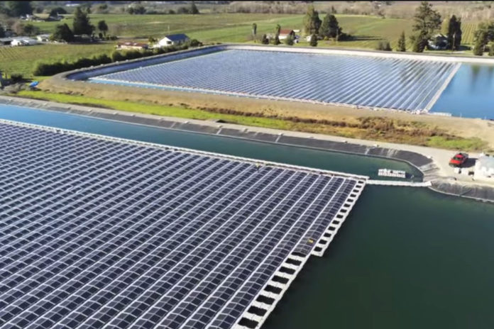 Solar array in Healdsburg