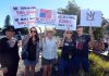 Healdsburg joins in national No Kings protest No KIngs protestor holding signs