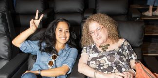 New cinema opens this week Happy filmgoers await the previews.