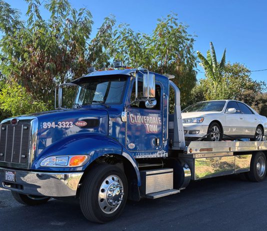 Early morning chase through Healdsburg’s back roads Tow truck in Cloverdale