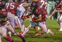 Hard luck continues for battered Hounds Running back Louis Valencia for Healdsburg