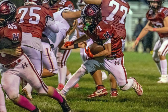 Running back Louis Valencia for Healdsburg
