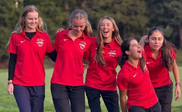 Healdsburg girls golf NBL Redwood champions, 2025