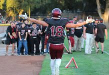 Benefit for girls flag football Max Morris scores again