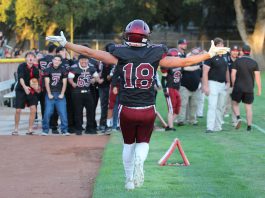 Benefit for girls flag football Max Morris scores again