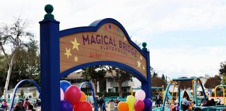 Inclusion means everyone at new playgrounds Magic Bridge Playground, Mountain View, CA
