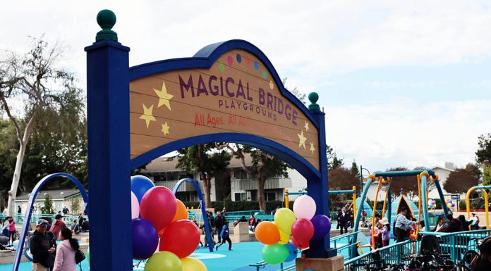 Inclusion means everyone at new playgrounds Magic Bridge Playground, Mountain View, CA