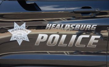 Healdsburg police car