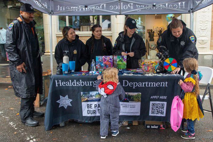 Police Table at Dia de Muertos