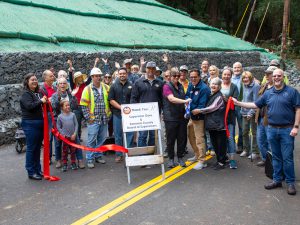 Road dedication at North Fitch Mountain.
