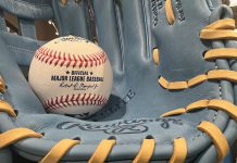 Snapshot: Showy Shohei in playoff game Baseball glove and ball