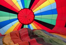 Another check off the basket list  Inside of a balloon