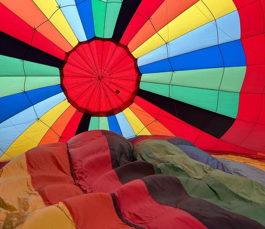 Another check off the basket list Inside of a balloon