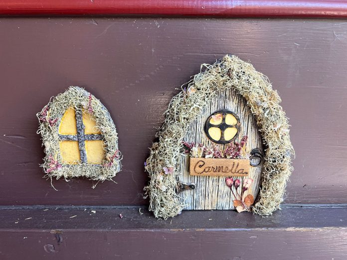 Fairy door on Center Street, Healdsburg