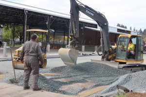 Ongoing work at Foley Pavilion