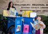 Library’s ‘BiblioBike’ gets national recognition young reader at Healdsburg biblio-bike