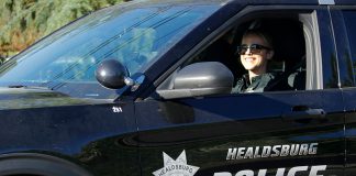 Police Log, November 3-9 Female officer on patrol in Healdsburg