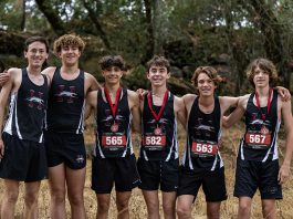 Healdsburg cross country team