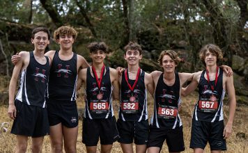 Healdsburg cross country team