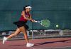 Meher Dhiman, Healdsburg's #1 singles player.