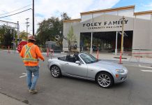 Council stands firm on limited Plaza events Foley Community Pavilion in construction