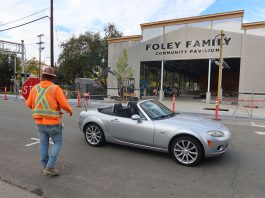 Foley Community Pavilion in construction