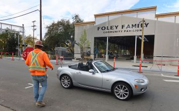 Foley Community Pavilion in construction