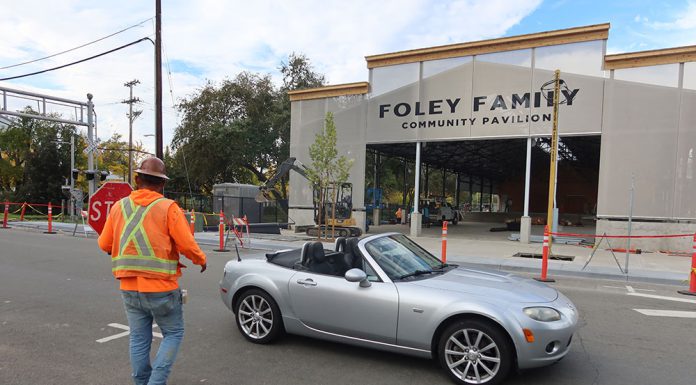Foley Community Pavilion in construction